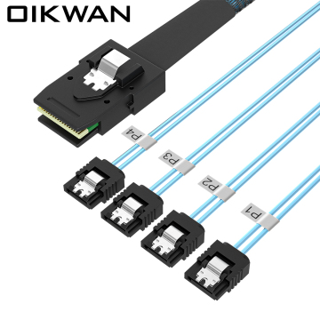 MINI SAS SFF-8087 to 4*SATA Hard Disk Cable Mini Sas to Sata Cable
