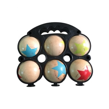 Wholesale Outdoor Game Custom Wooden Bocce Ball, Boccia Set, and Boules