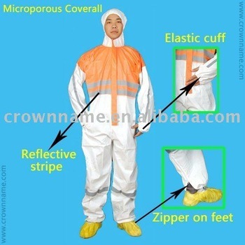 disposable reflective coverall