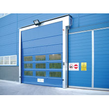 Fast action PVC stacking door for dock solution