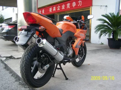 Yamaha Motorcycle Motorbile Motor 200cc Orange Drag Racing Motorcycles