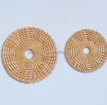 Rotan Coasters Buatan tangan - Tikar Penebat Haba Anti -Skala Bergaya