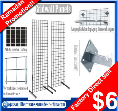 2014 Hot Selling Factory Price Store Fixtures Gridwall Panels