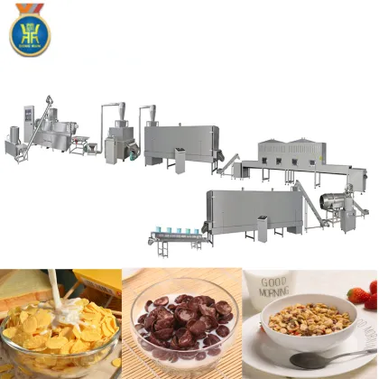 Ligne de production de corn flakes production making machine equipment