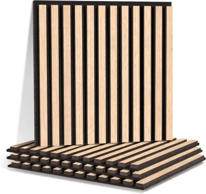Hot Selling Acoustical Wood Slat Panels for Home Soundproofing