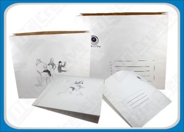 White Business Rigid Mailing Envelopes With Self-seal , Heavy-duty Bags For Graphic Arts