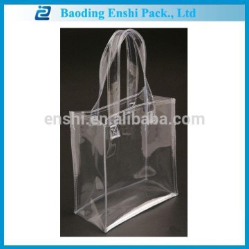 non-toxic factory direct sale heat seal pvc soft handle bag for gift package