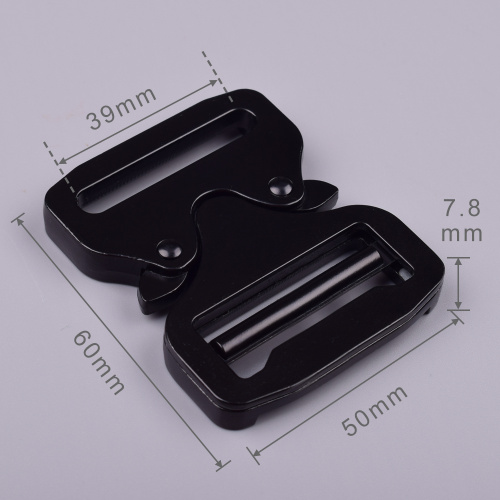 38mm Heavy Duty 300KG Metal Adjustable Black Electrophoresis Cobra Belt Buckle