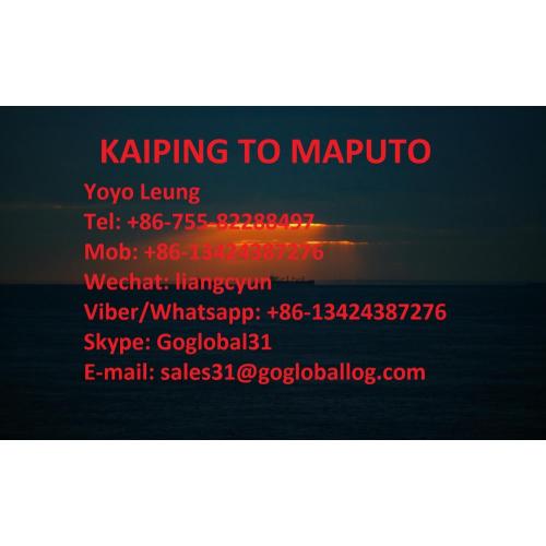 Jiangmen Kaiping Sea Freight to Mozambique Maputo