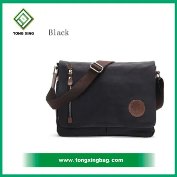 2016 Hot Selling Vintage Customized 100% Cotton Canvas Messenger Bag Satchel Shoulder Bag for Men
