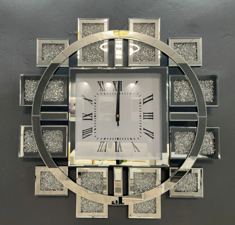 Horloge murale miroir créative intérieure