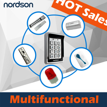 Special Cap Brim Design Metal Keypad Mulitifunctional RFID Door Access Control with double LED