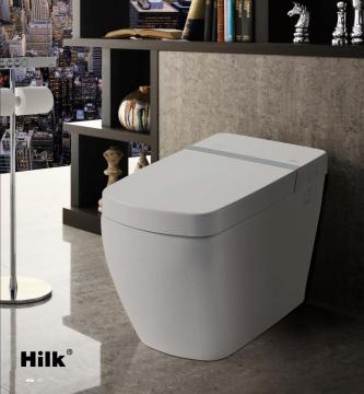 Automatic sensor flushing electric one piece tankless intelligent smart toilet with foot sensor