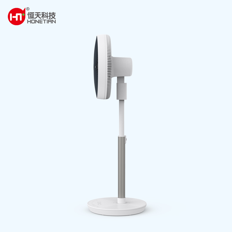 HONETIAN LED display 12 speeds 4 modes 8 timer 7 blades 14 inches DC circulator custom colors indoor plastics stand fans