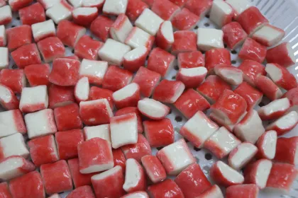 Wild Marine Caught Crab Meat Sticks Frozen Seafood