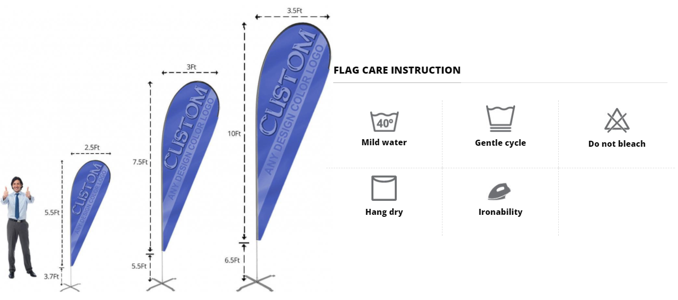 flag care intruction