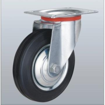 Rubber Caster with Steel Core, Roller Bearing