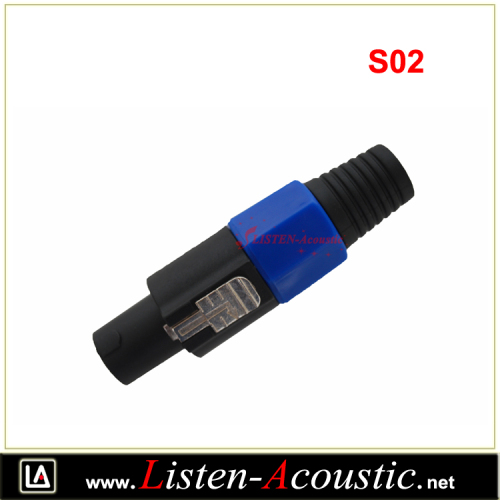 S02 Audio 4 Pole Male Speakon Speaker Cable Connector