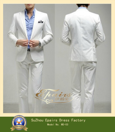 White Wedding Suits for Men (MS-03)