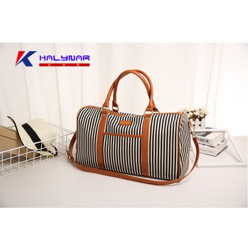 Classic Striped Women's Travel Bag Weekender Bag