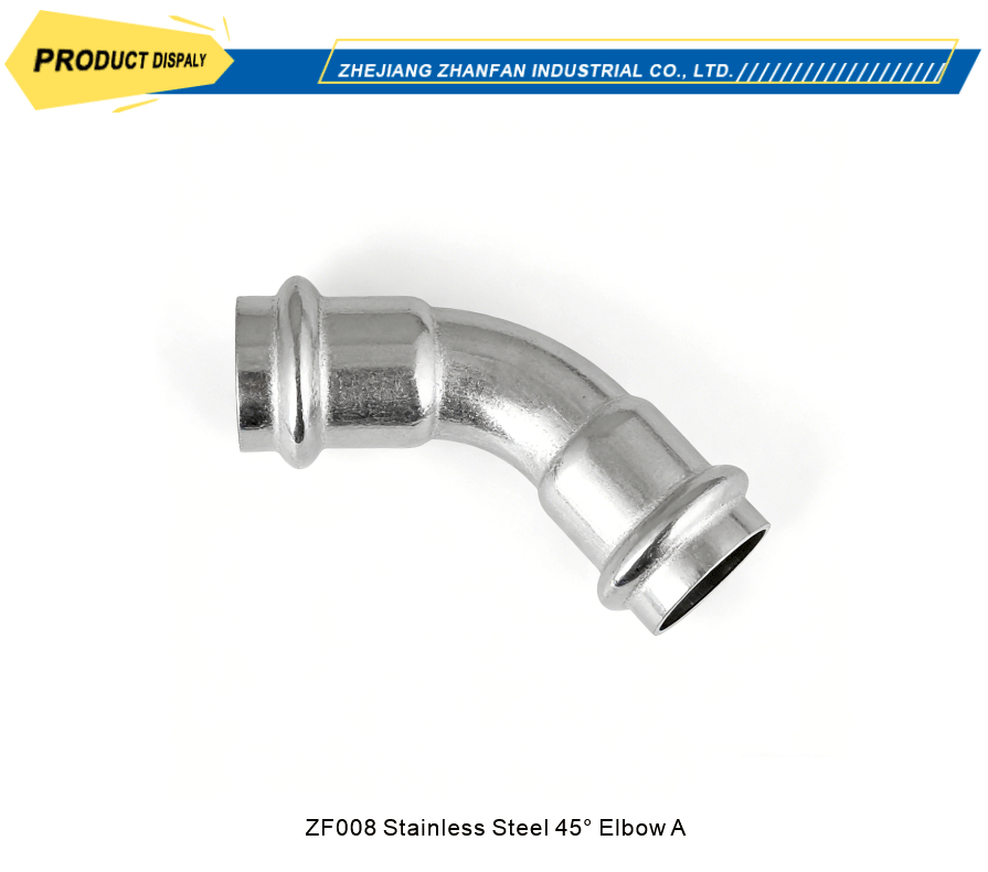 stainless steel 45 elbow pipe fittings