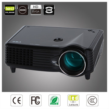 Cre Projector 2200 Lumens HD LED Mini Home Cinema Projector