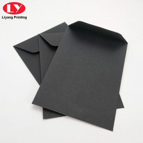 Custom Envelops Packaging Matte Black Paper A5 Envelope