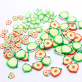 Πολύχρωμα φρούτα Slice Polymer Clay Peach Slice Diy Accessories Polymer Clay Slime Filling Phone Shell And Earrings Decor