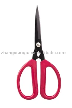 household scissors with plastic handles