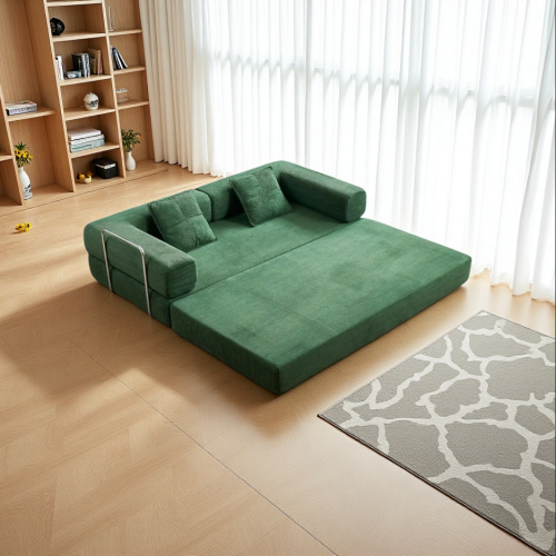 Convertible Corduroy Foldable Sleeper Sofa Bed