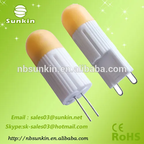 Best quality latest g9 2w Ceramic remote fluorescence cover led g4g9