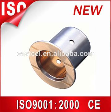 Customized bronze bushing,slide copper bush , flanged brass bimetal bushing