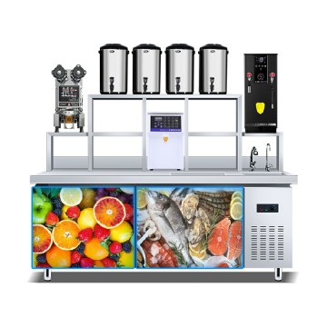 Customizable In-Stock Commercial Bar and Milk Tea Shop Counters for Bubble Tea Businesses