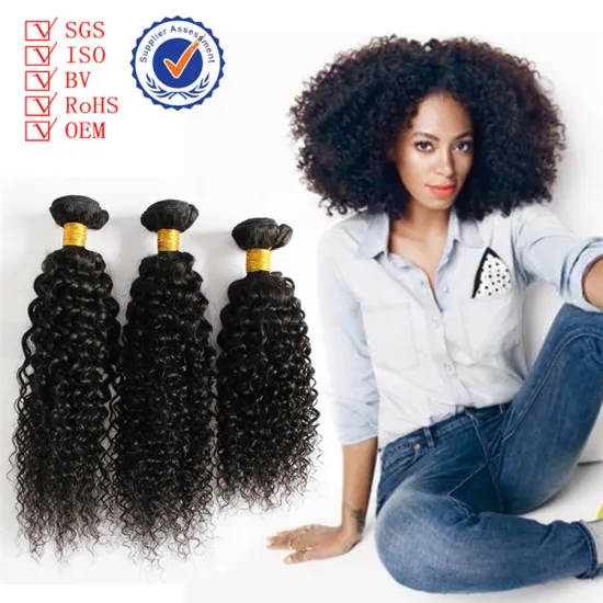 Original Indian Hair Jerry Curl sew in hair Weave Good Quality