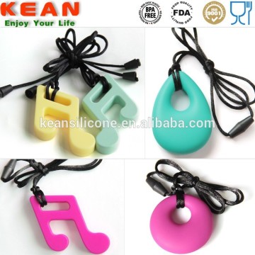 Best sale silicone pendant / amber necklace for baby and moms rings jewelry