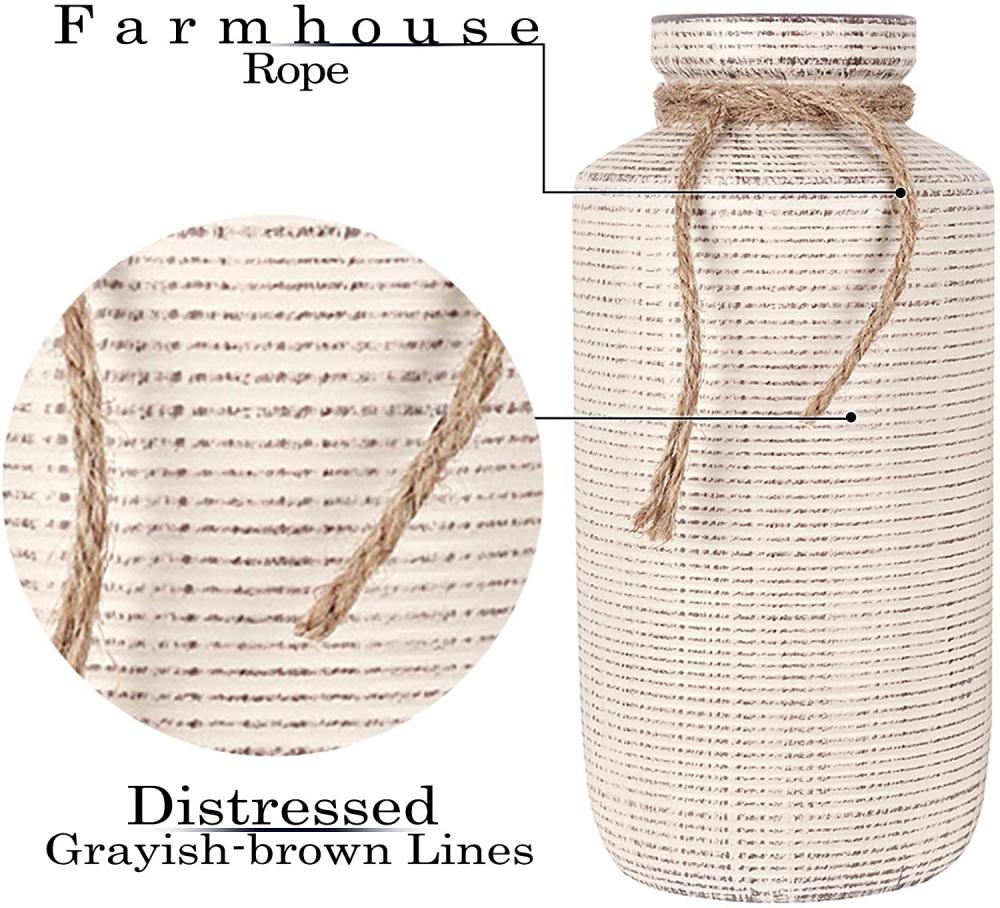 Vases de ferme rustique pour décoration intérieure