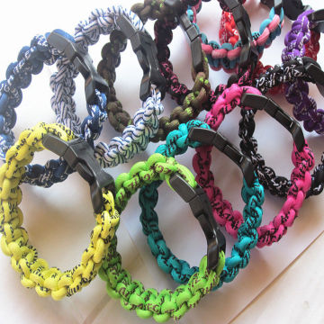 Personalized Braided Rope Bracelet For Improving Stamina, Titanium Paracord Rope Bracelets