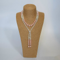 Handmade Pearl knot đồ trang sức Long bao Pearl Necklace