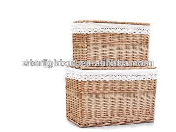 Hand made wicker material casket for sale