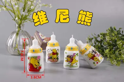 Milk bottle shape candles for children birthday gift