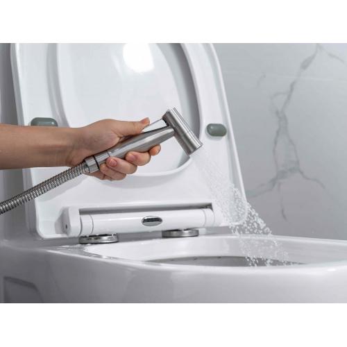 Double Handles Stainless-Steel Toilet Bidet Sprayer Set Kit