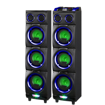 LINGE Woofer 8'x6 2000W LG-8103S: Active and Passive Karaoke Speaker with Trolley