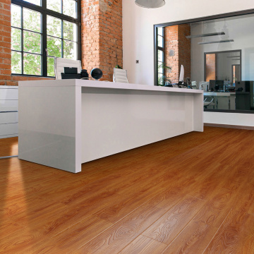 Piso laminado de madeira natural de alta qualidade de 12mm