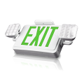 LED emergency light combo with exit sign