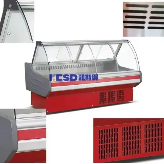 New Arrival Supermarket Deli Refrigerator Fresh Meat Display Fridge Chicken Cooling Showcase with Glass Door