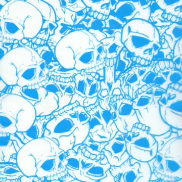 GW12282 Skulls Water Transfer Printing Hydro Graphics Film - White Skulls&water transfer printing film Width 100cm
