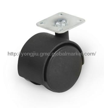 1.5 inch nylon swivel caster wheel with plate