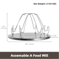 Estante tostador de campamento de acero inoxidable plegable portátil