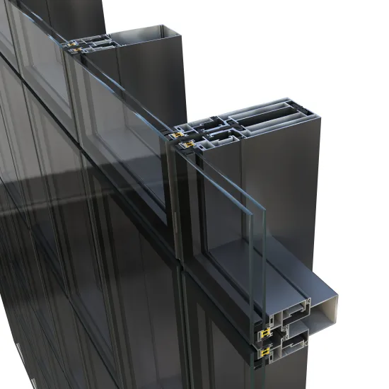 Custom Aluminum Facade Glass Curtain Wall Profile for China