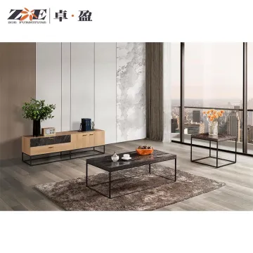 Modern Wooden TV Stand and Living Room Console Tables